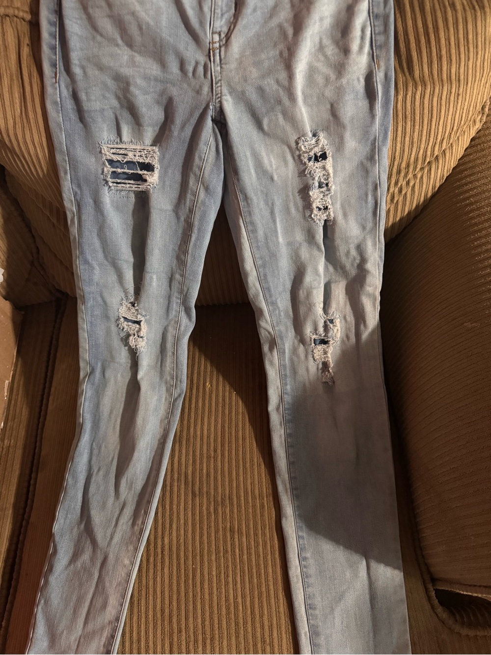SO Light Blue Distressed Denim Jeans